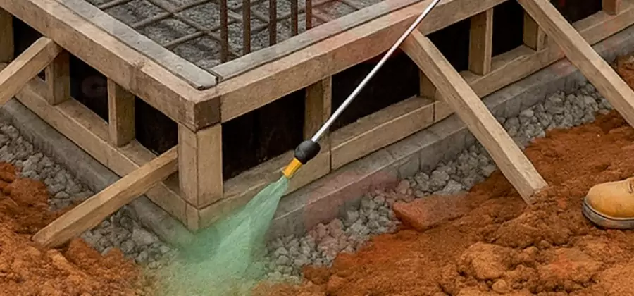 Foundation Slab Termite Treatment in Newberg